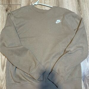 Nike Men's Tan Crewneck Sweater